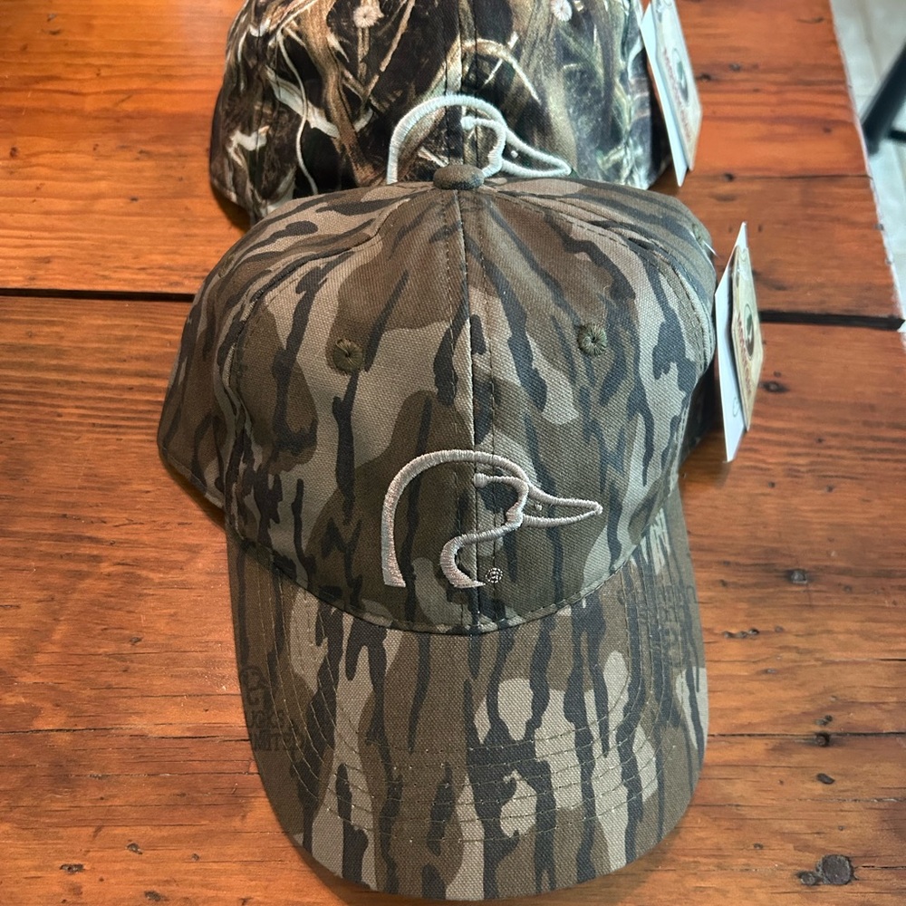 Ducks Unlimited Camouflage Baseball Cap with Duck Logo